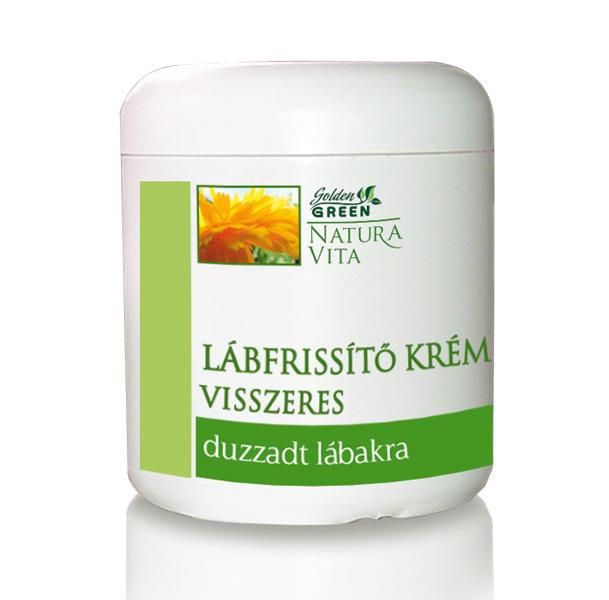 Lábfrissítő krém visszeres duzzadt lábakra Golden Green Natura 